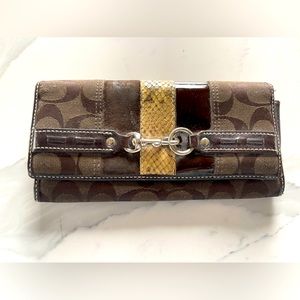 Coach brown wallet